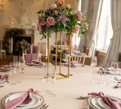 Exquisite Table Layout for a Wedding in our Private Hire Venue. A Stunning, Historic, and Grand backdrop for your big day.