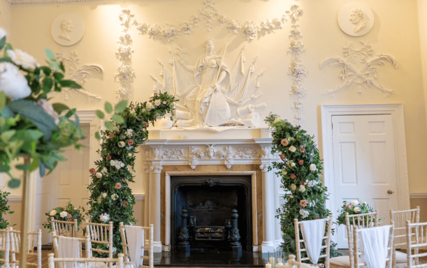 Our Historic Original Georgian Fireplace with Hand Engraved Stone and Stunning Ornate Features.