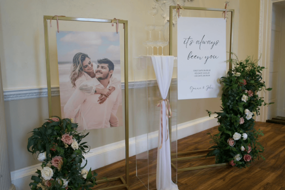 Wedding Decorations from Bloomin Lovely Weddings showcased in our Grade II Listed Mansion Private Hire Venue in the Heart of Halifax.